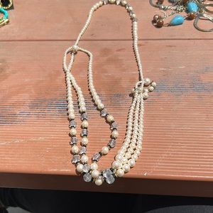 Petal layered necklace